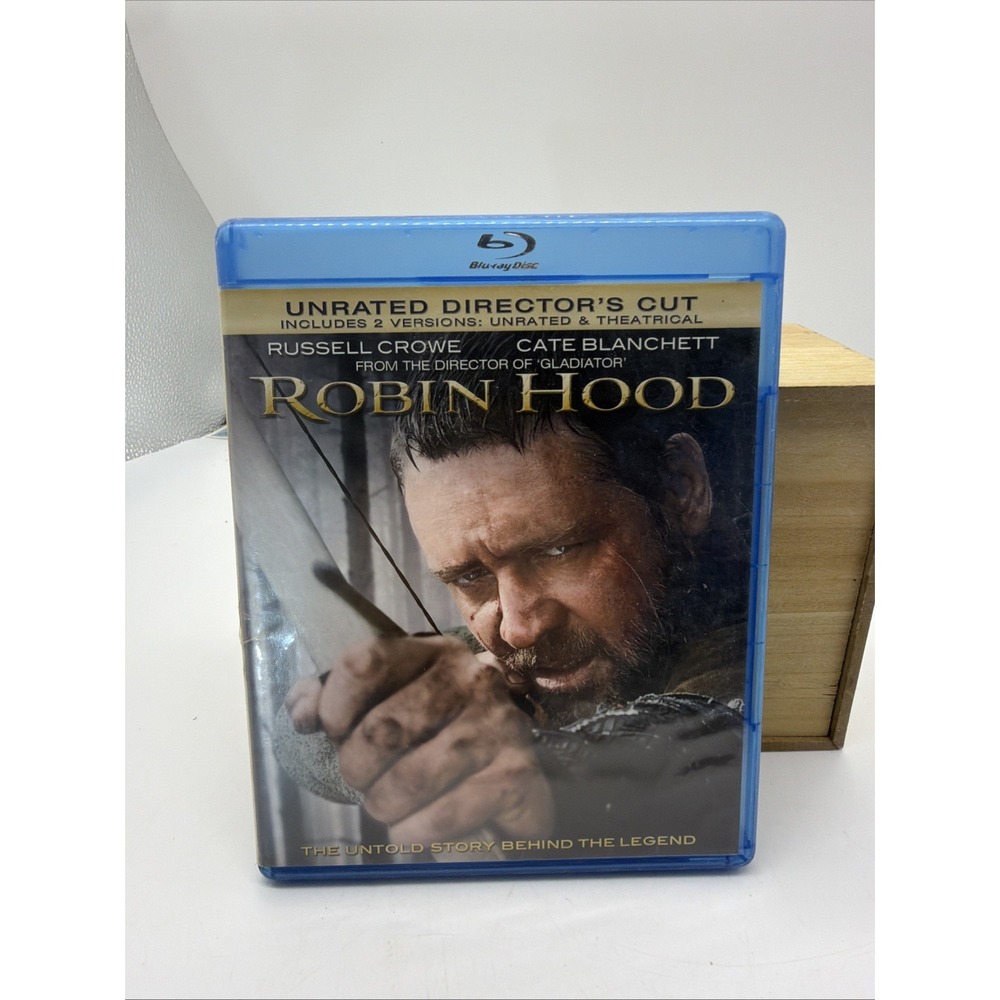 Robin Hood (Blu-ray, 2010) Unrated Director's Cut Russell Crowe/ Cate Blanchett